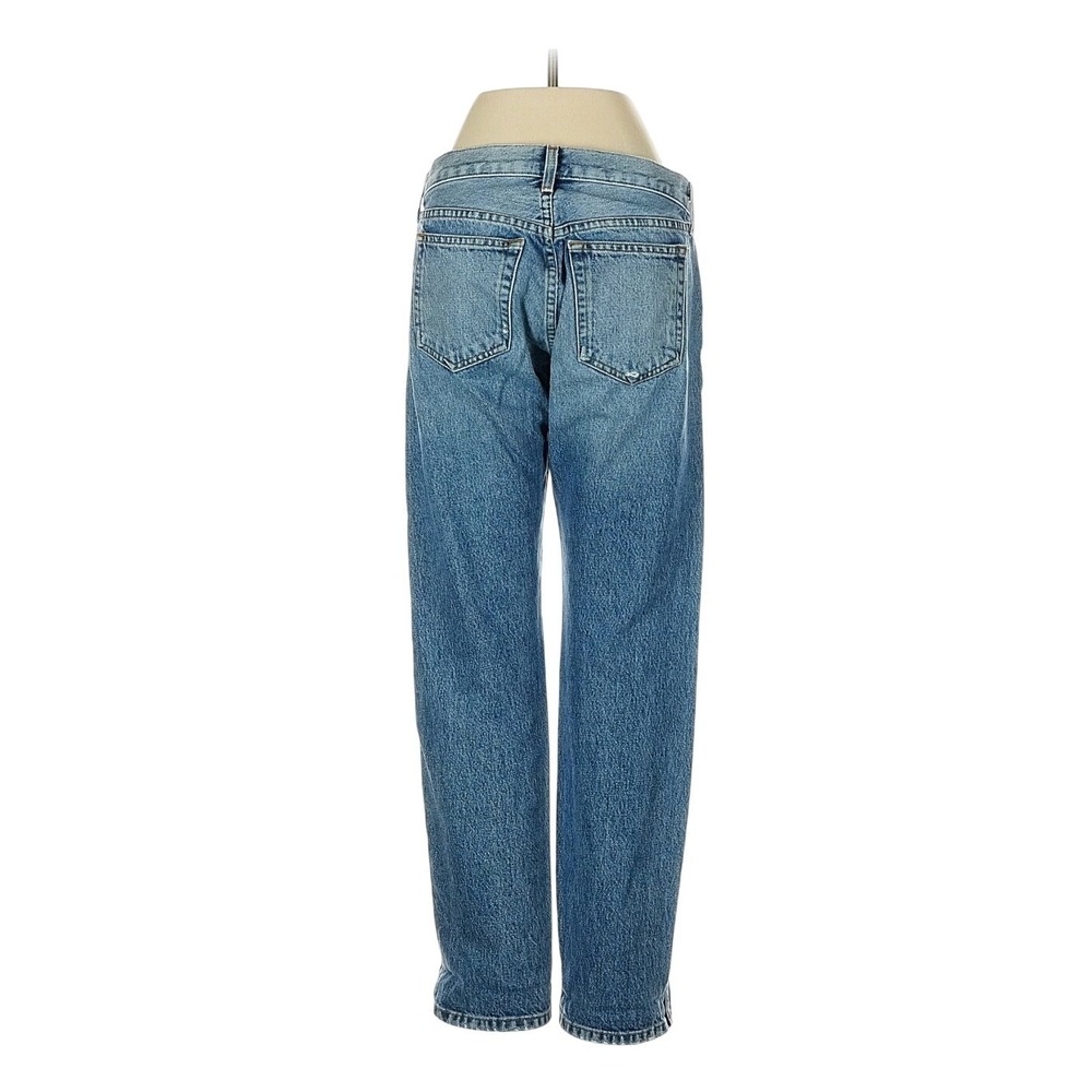 KHAITE Kyle Jeans 26‎ USA Made Distressed Knee Straight Leg 100% Cotton - Picture 5 of 10